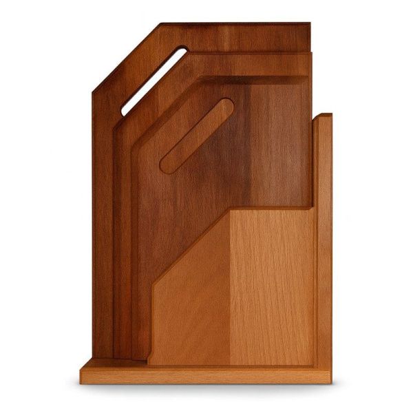 Доска разделочная набор 3шт 34*24/31*19/28*17см бук ХОЗЯЮШКА в кассете косая арт.31-2 (5)