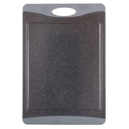 Доска разделочная 43*29,7*0,9см пластик серый мрамор арт.10072 (25)
