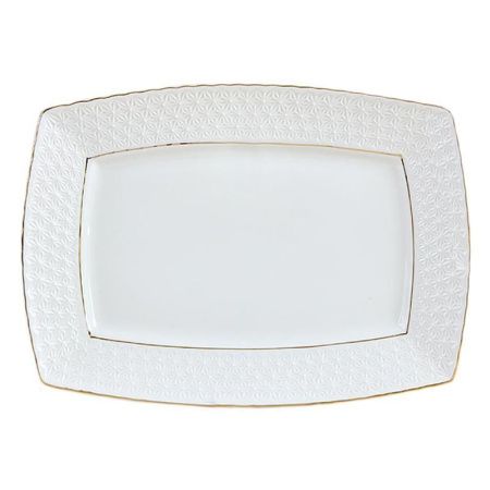 Блюдо 18см керамика СНЕЖНАЯ КОРОЛЕВА прямоугольное S705718-A/з (12/72)