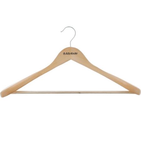 Вешалка-плечики для верхней одежды 44см светлое дерево CLASSIC AHN211 (12)