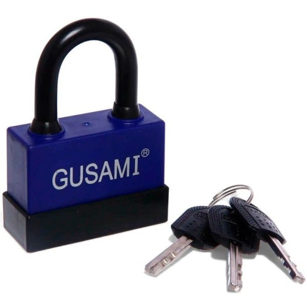 Замок навесной металл с защитой от влаги 55мм с заглушкой Gusami ST-20117 (72)
