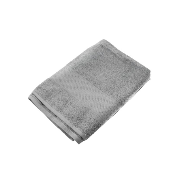 Полотенце махровое 70*140см однотонное серое 380гр