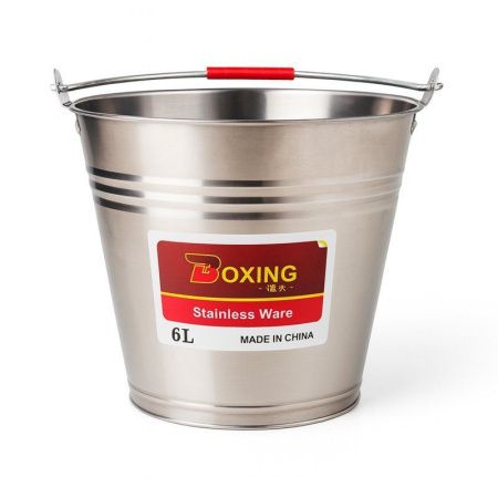 Ведро 6л металл ПРО JC-18108 (60)