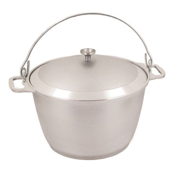 Котел походный 10л алюминий с крышкой (3)