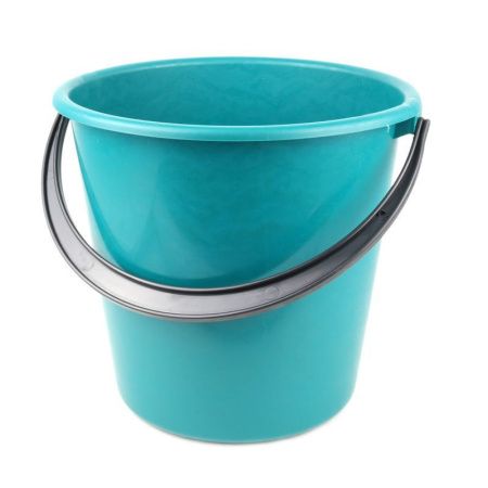 Ведро 10л пластик бирюзовое ударопрочное для садово-огородных работ (10)