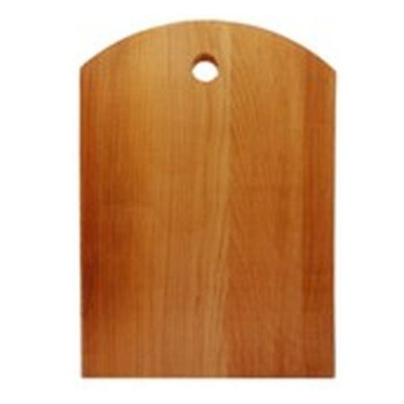 Доска разделочная 35*24,5*1,6см бук ХОЗЯЮШКА полубочка большая 04-1(10)