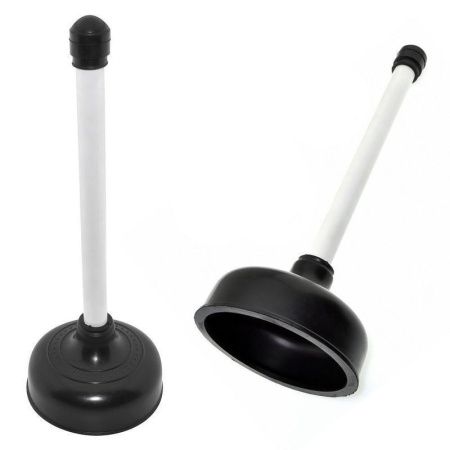 Вантуз большой 38см d14см резина/пластик черный (50)