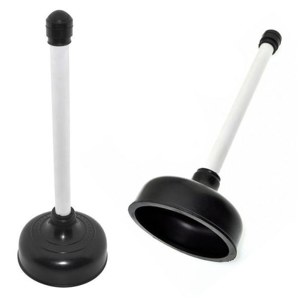 Вантуз большой 38см d14см резина/пластик черный (50)