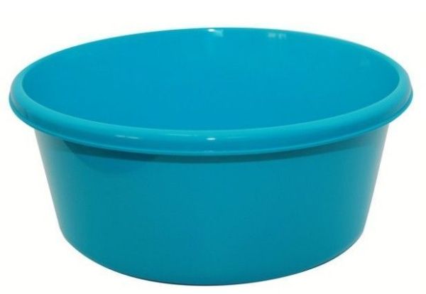 Таз 8л пластик бирюза круглый 32,5*13,7*32,5см (20)