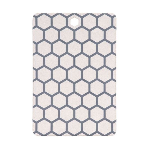 Доска разделочная 36,8*25,3*0,8см пластик SHAM антибактериальная поверхность (8/16)