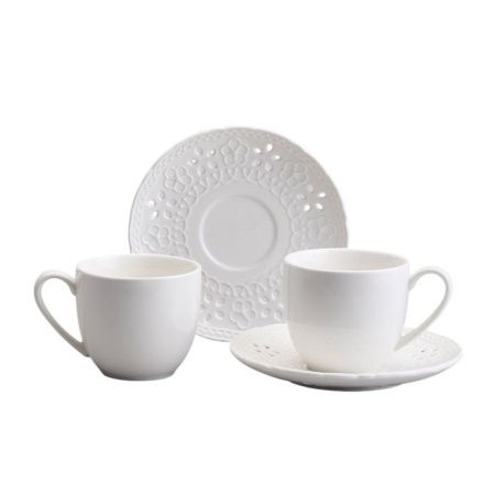Чайный набор 4пр фарфор Style на 2 персоны 220мл (18)