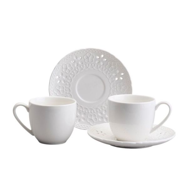 Чайный набор 4пр фарфор Style на 2 персоны 220мл (18)