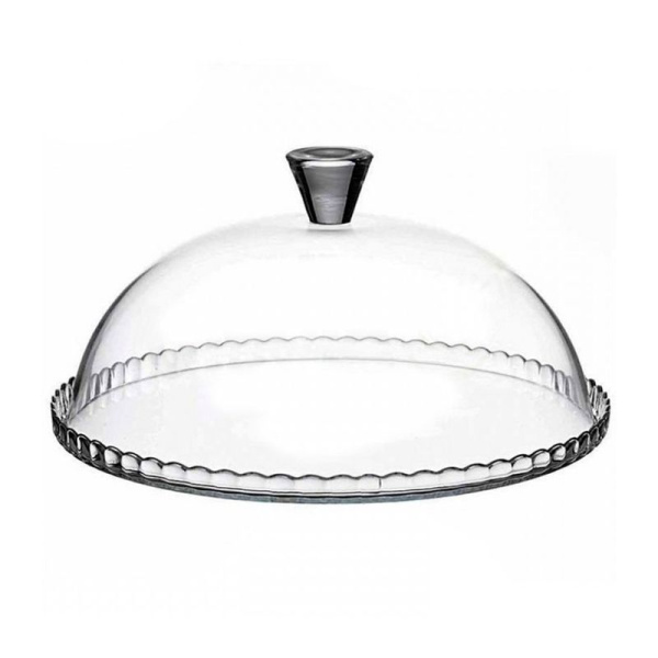 Подставка для торта d322мм h153,5мм стекло PATISSERIE с крышкой (1)