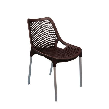 Стул Эврика пластик коричневый (3)