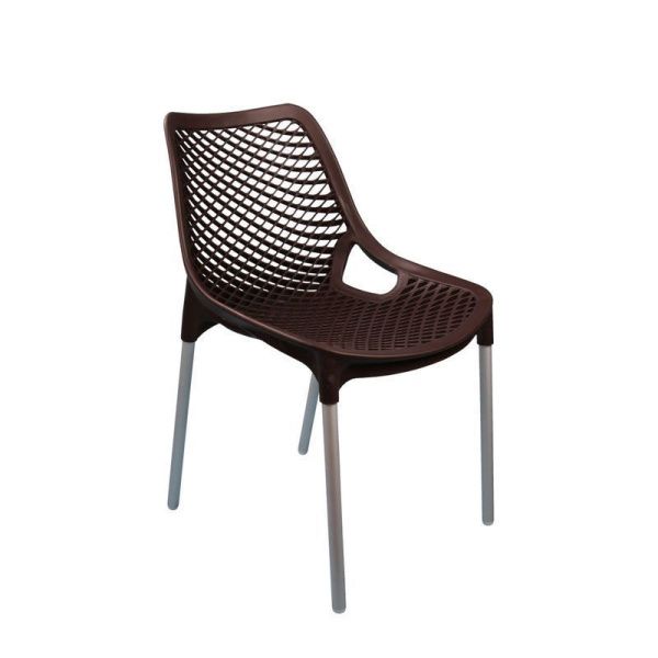 Стул Эврика пластик коричневый (3)