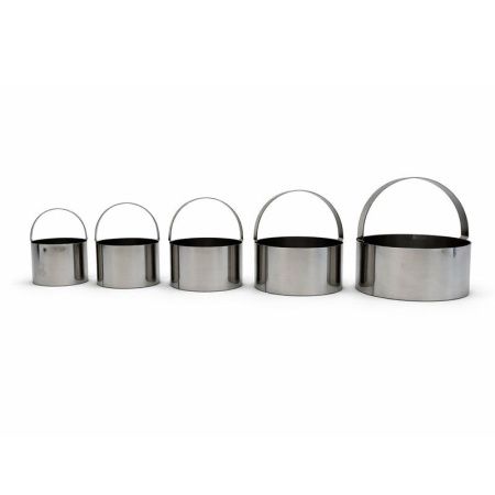 Набор форм для теста 5шт 4,5/5,5/6,5/7,5/8,5см нерж.сталь (144)