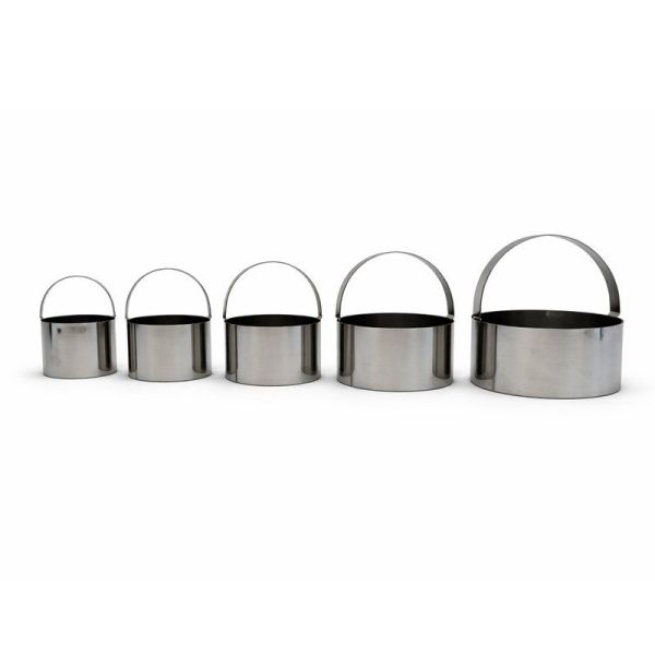 Набор форм для теста нерж.сталь 5шт. 4,5/5,5/6,5/7,5/8,5см (144)