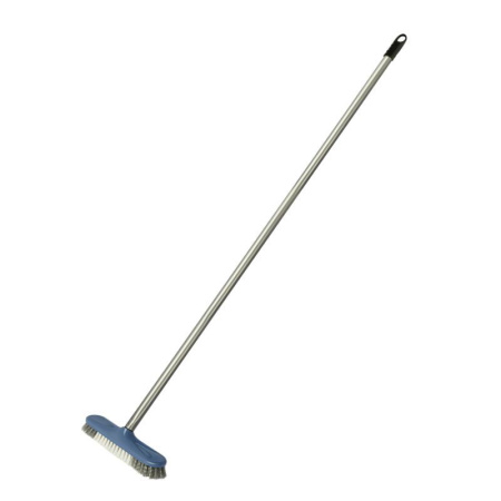 Щетка-скраббер для чистки пола ФАНГО с черенком 135см (26*5см ворс 3см) синяя С89СИН  (20)