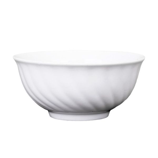 Салатник 700мл фарфор белый Голубая роза круглый (12)