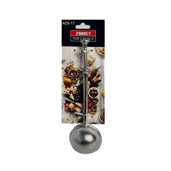 Ситечко для чая 17*5см нерж.сталь на блистере AD5-17# (288)