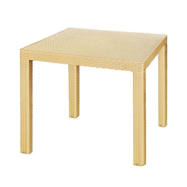 Стол 815*815*750мм пластик квадратный Rodos бежевый (1)