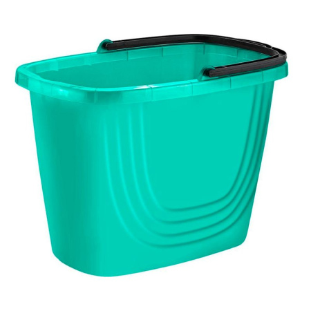 Ведро 10л пластик Disco аквамарин прямоугольное
