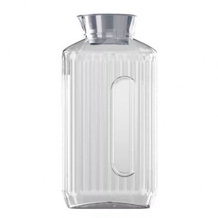 Кувшин 2л 12,9*8,5*26см пластик TREND серый металлик (9)