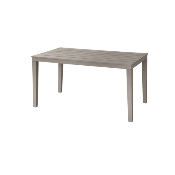 Стол прямоугольный 140*80см на 4-х опорах h70см пластик ПРОВАНС мокко (1)