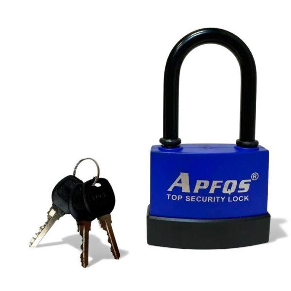 Замок навесной металл 80мм с длинным ушком APFQS ST-2776 (36)