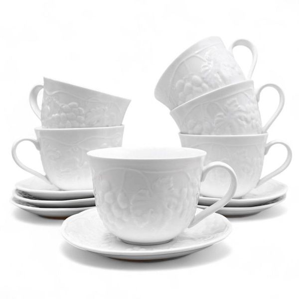 Чайный набор 12пр фарфор ВИНОГРАДНАЯ ЛОЗА на 6 персон 350мл (4)