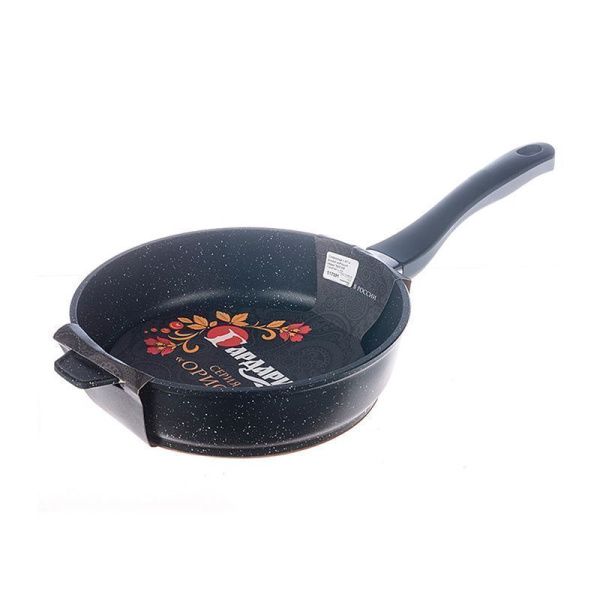 Сковорода 22см алюминий АП ОРИОН ручка soft-touch Мрамор 1922-04 (6)