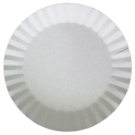 Тарелка бумажная 175мм белая мелованная (1600)