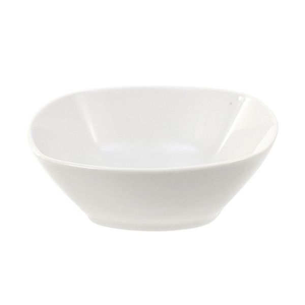 Салатник 550мл 16,3см фарфор белый квадратный (12)