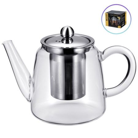 Чайник заварочный 900мл стекло Franco c фильтром 66-3017 (12)