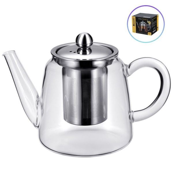 Чайник заварочный 900мл стекло Franco c фильтром 66-3017 (12)