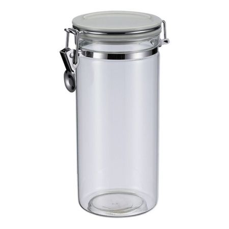 Банка для сыпучих продуктов 1500мл стекло Desco с фиксатором 74-703 (12)