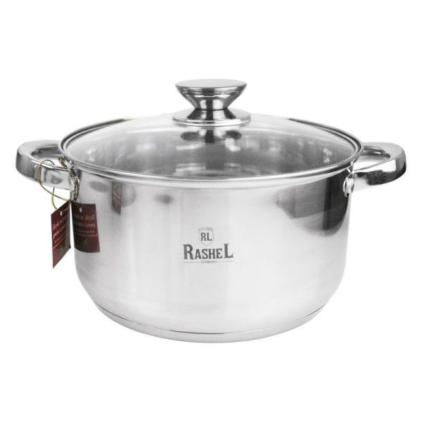 Набор кастрюль 3пр (2,6/3,6/4,7л) нерж.сталь БЕРТА со стекл.крышками (4)