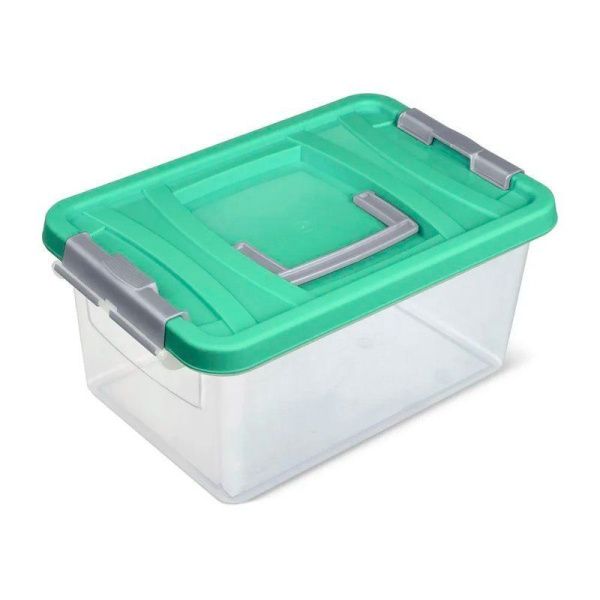 Контейнер пищевой 8л 348*232*165мм пластик мятный С206МЯТН (7)