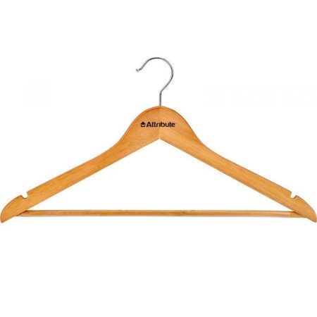 Вешалка-плечики универсальная прямая 44см светлое дерево CLASSIC AHN231 (20)