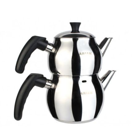 Набор чайников заварочных 2шт (1,2/1,8л) нерж.сталь черный Arian/Perfect 4CYD017 (6)