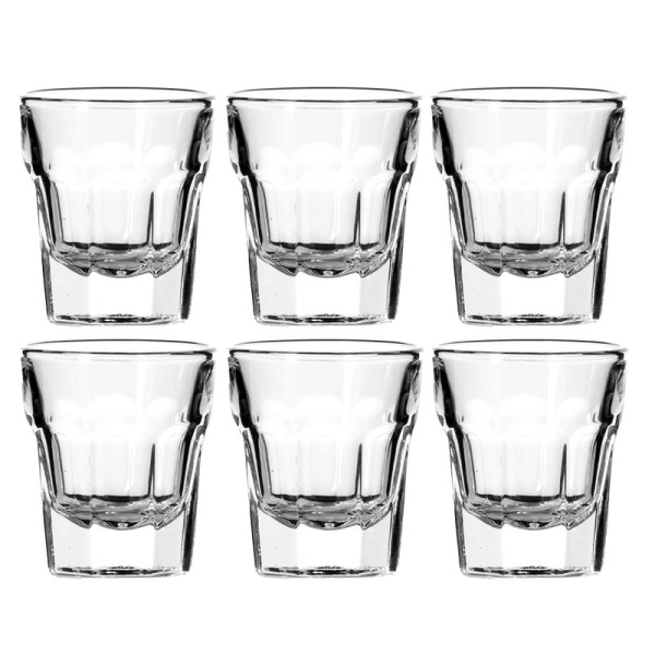 Стопки набор 6шт 37мл стекло КАСАБЛАНКА (12)