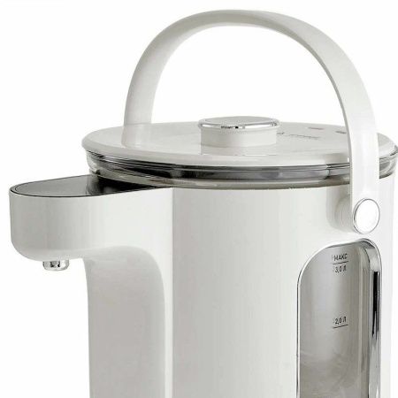 Чайник-термос 3л стекло DЕLTA LUX DE-1701 LCD дисплей, 1600 Вт, 13 режимов поддерж. t, белый  (4)