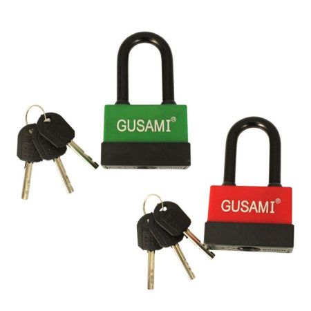 Замок навесной металл с защитой от влаги с заглушкой 65мм Gusami 412г (72)