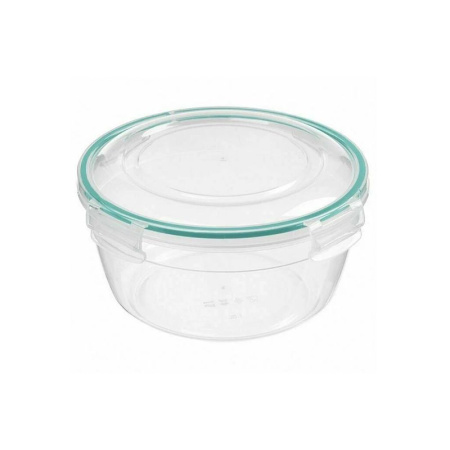 Контейнер пищевой 2,3л пластик прозрачный круглый герметичный (10) 221161618/02