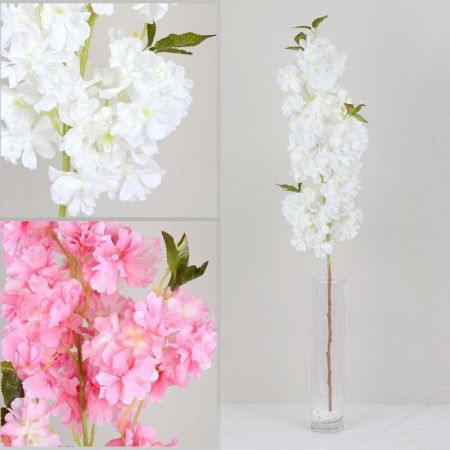 Цветы искусственные Сакура 94см пластик GT41-12 (125/500)