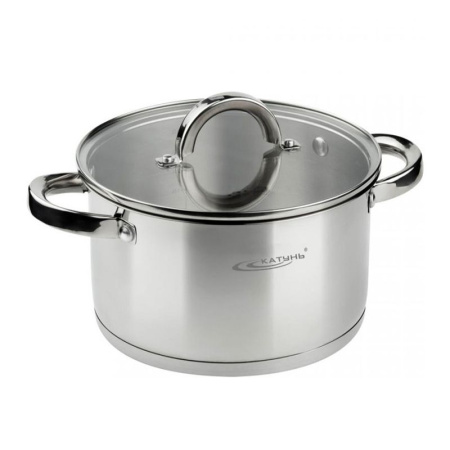 Кастрюля 3,5л d20*11,5см нерж.сталь ЭТНА стекл.крышка КТ21-D-20 (4)