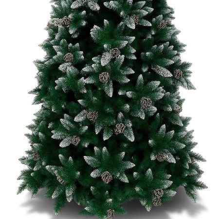 Елка искусственная 150см ЗАСНЕЖЕННАЯ с шишками 430 веток, 6см pvc JC-14503/JC-14948 (1)