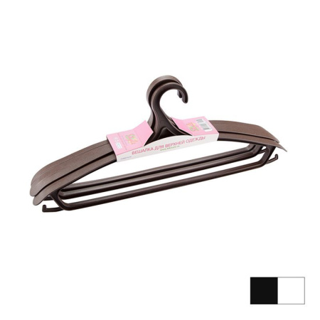 Вешалка для верхней одежды набор 3шт 52-54 пластик MIX (20/60) 05205