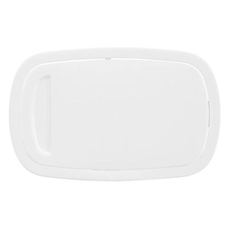 Контейнер для мусора 5,9л 225*140*253мм пластик VELVET белый с подвижной крышкой (6)