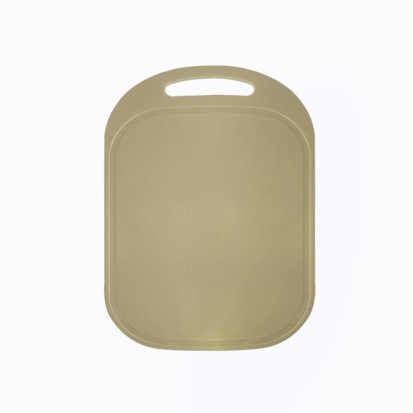 Доска разделочная 36*24*0,3см пластик бежевая овальная большая ДП-01 (30)